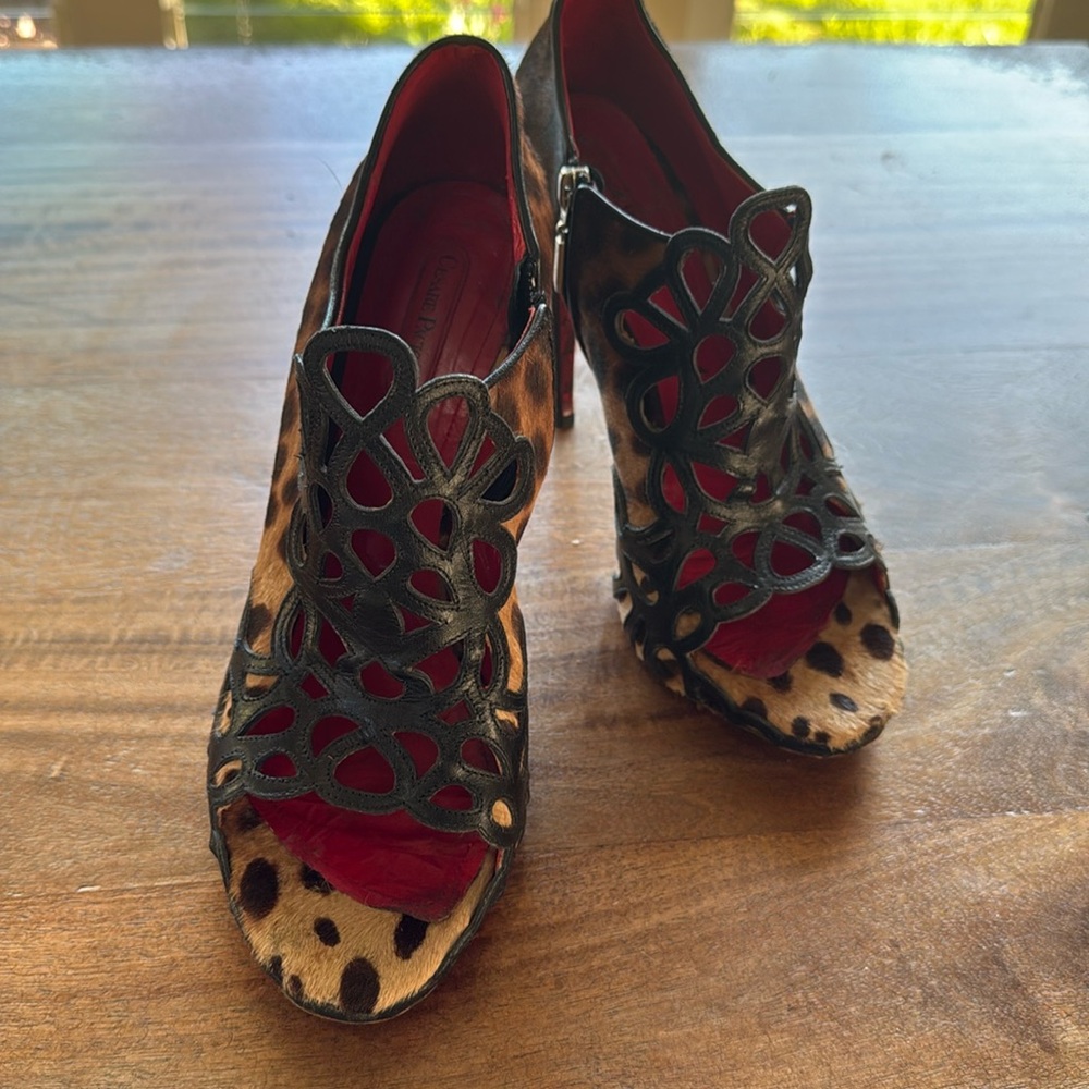 Cesare Pacotti fabulous leather  heels